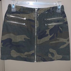 Camo Mini Skirt